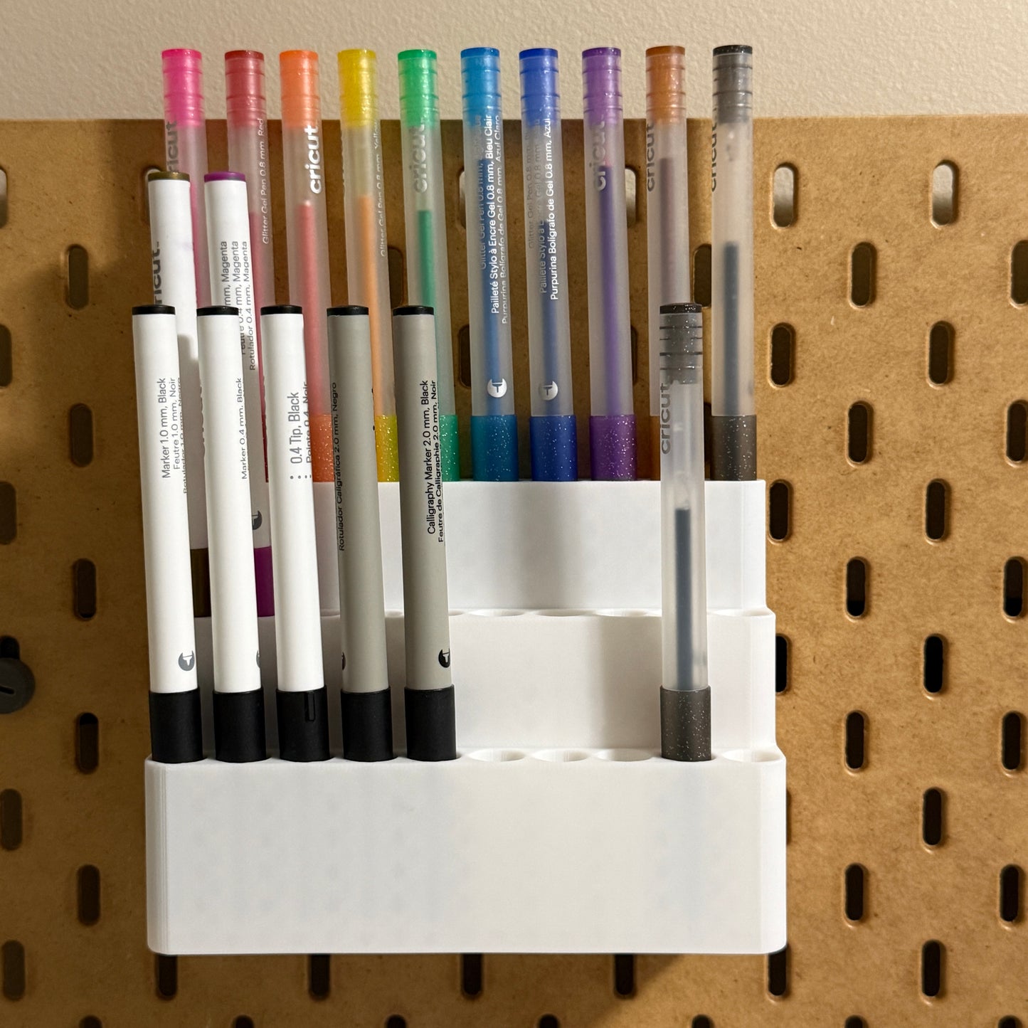Cricut 30 Pen/Marker Organizer for IKEA Skadis - White