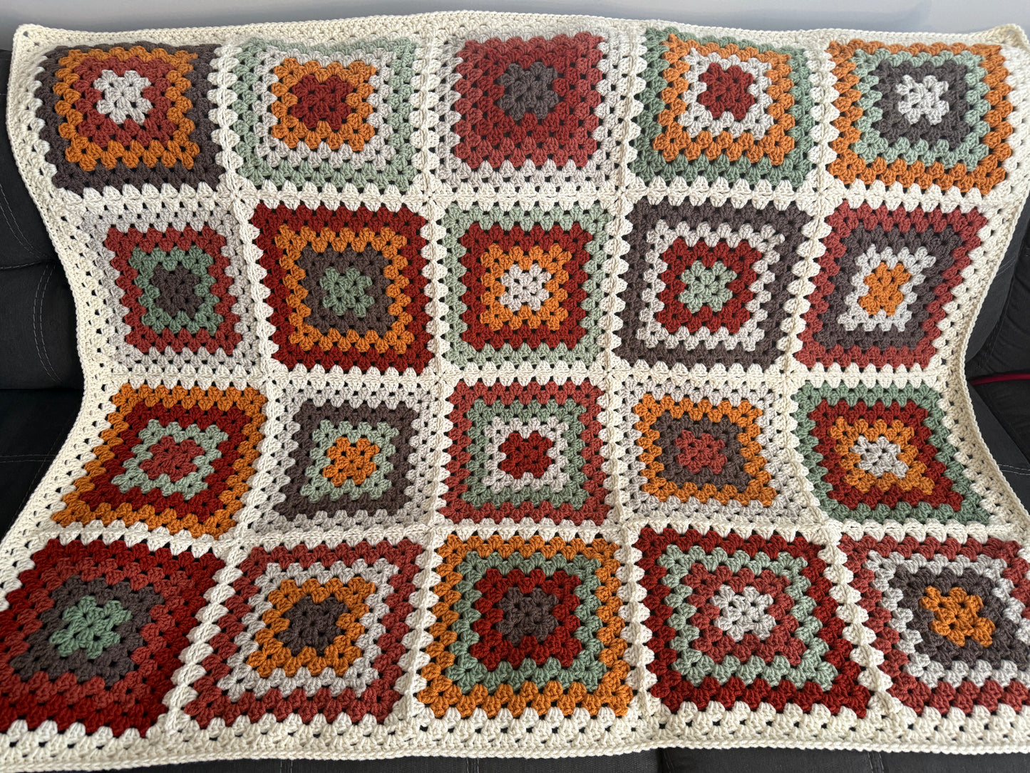 Granny Square Blanket - Fall Vibes