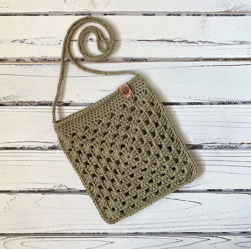 Granny Cross Body Purse - PDF Crochet Pattern - DIGITAL DOWNLOAD