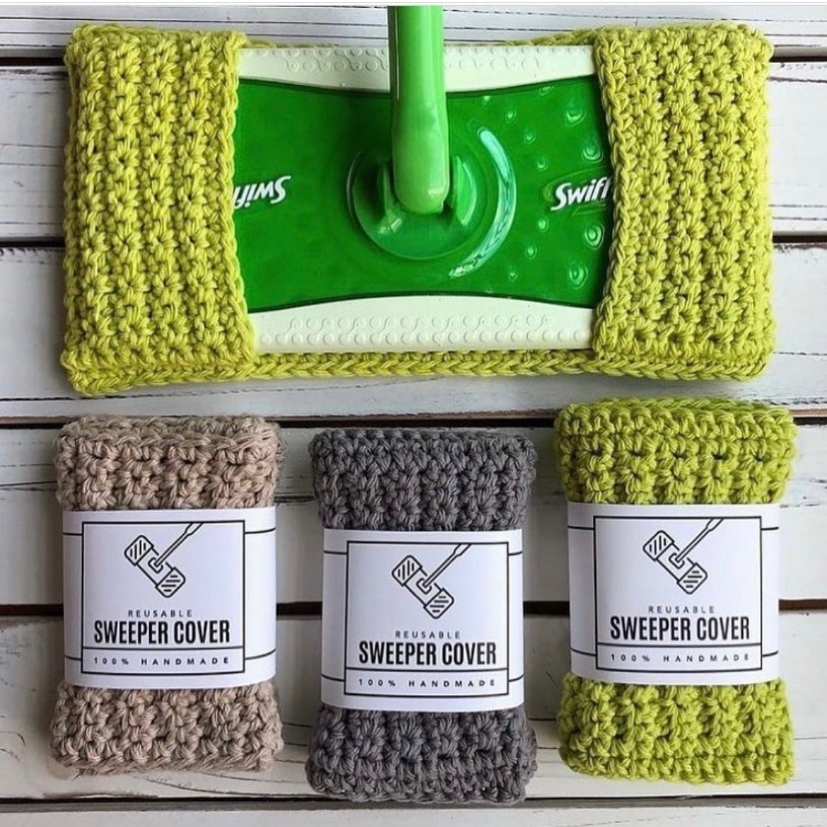 Cotton Dust Mop Cover - PDF Crochet Pattern - DIGITAL DOWNLOAD