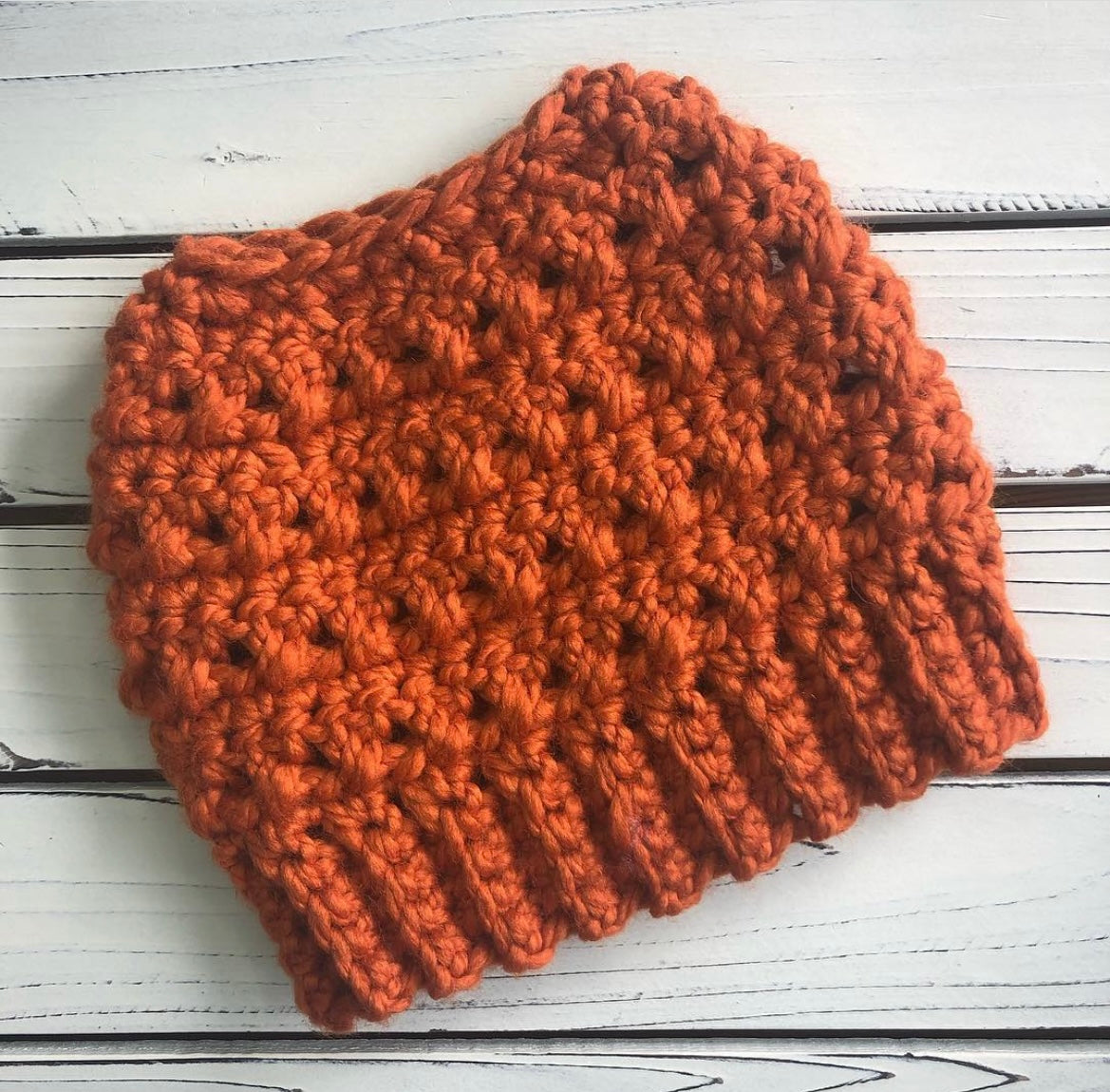 Melanie Messy Bun Beanie - PDF Crochet Pattern - DIGITAL DOWNLOAD