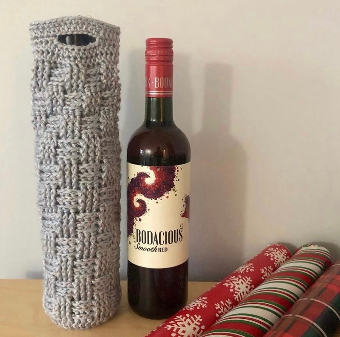 Basketweave Wine Bag - PDF Crochet Pattern - DIGITAL DOWNLOAD