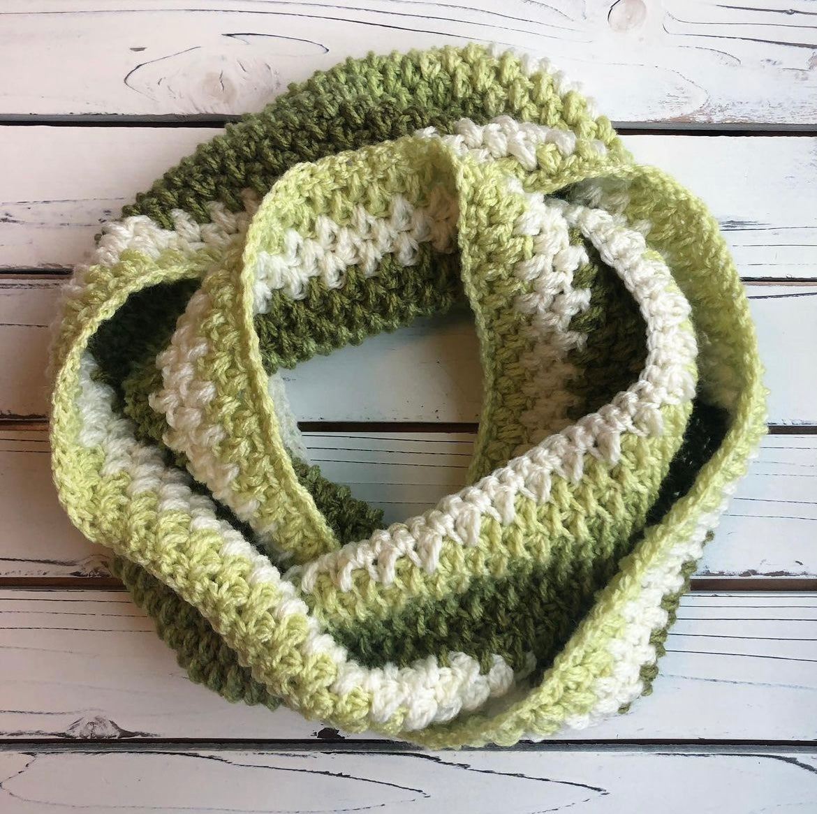 Coffee Cake Infinity Scarf - PDF Crochet Pattern - DIGITAL DOWNLOAD