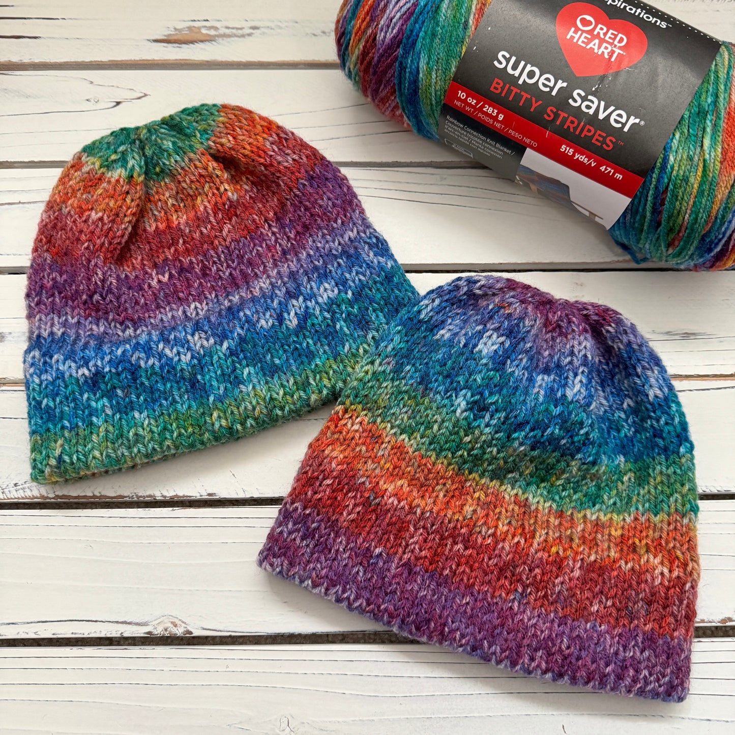 Bitty Stripes Beanie - PDF Knit Pattern - DIGITAL DOWNLOAD