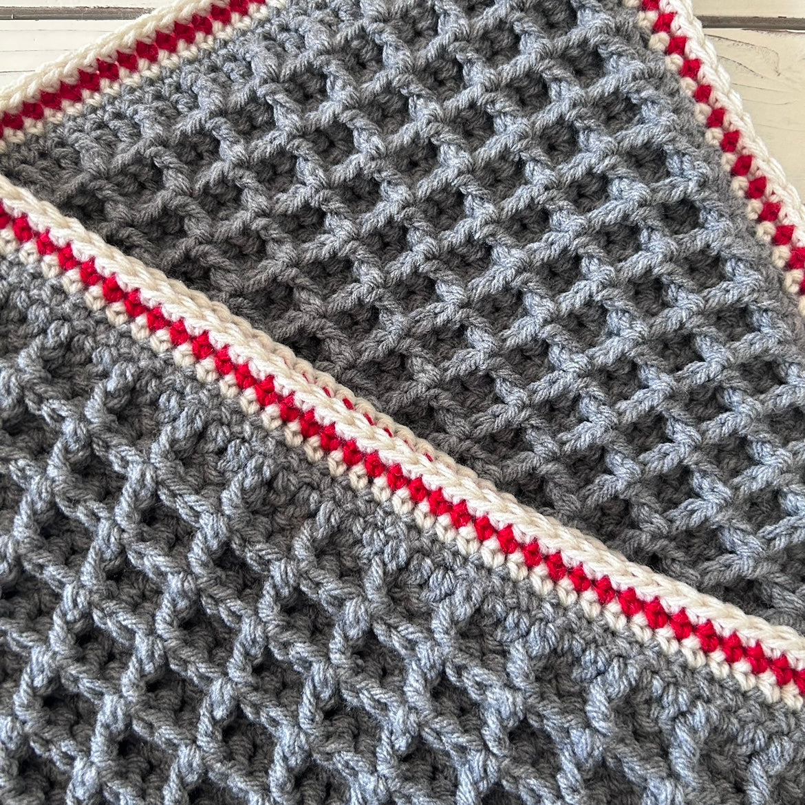 Waffle Blanket - PDF Crochet Pattern - DIGITAL DOWNLOAD