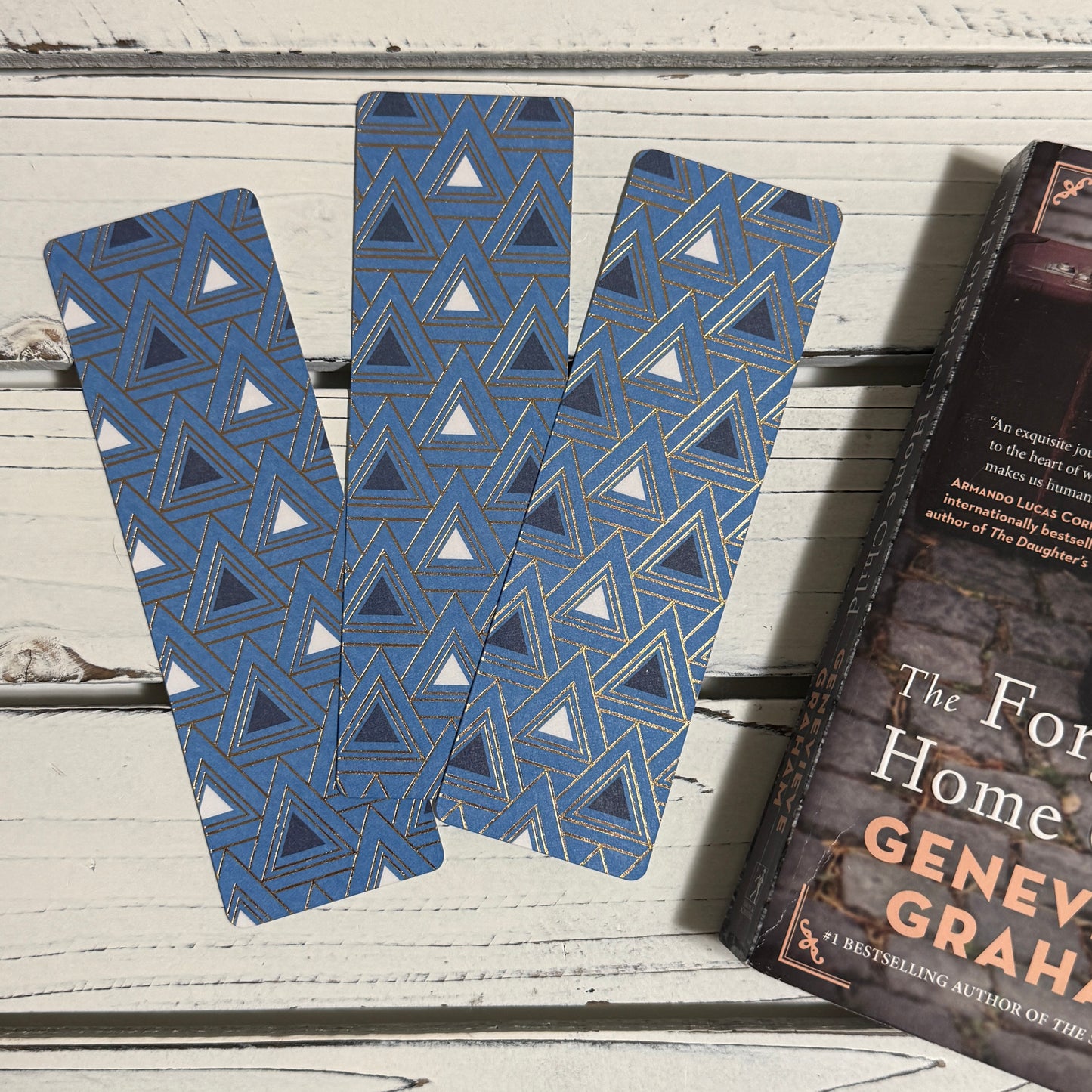 Blue/Gold - Laminated Bookmark