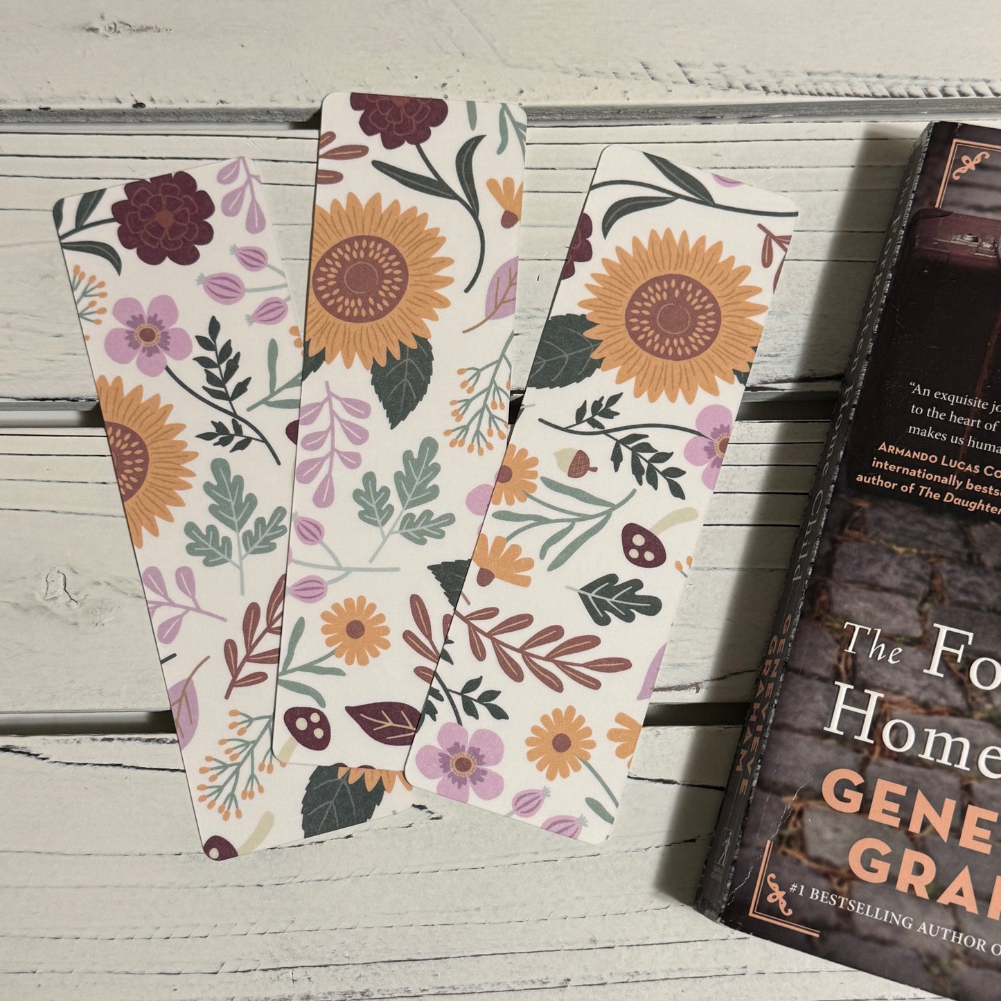 Fall Flowers - Laminated Bookmark