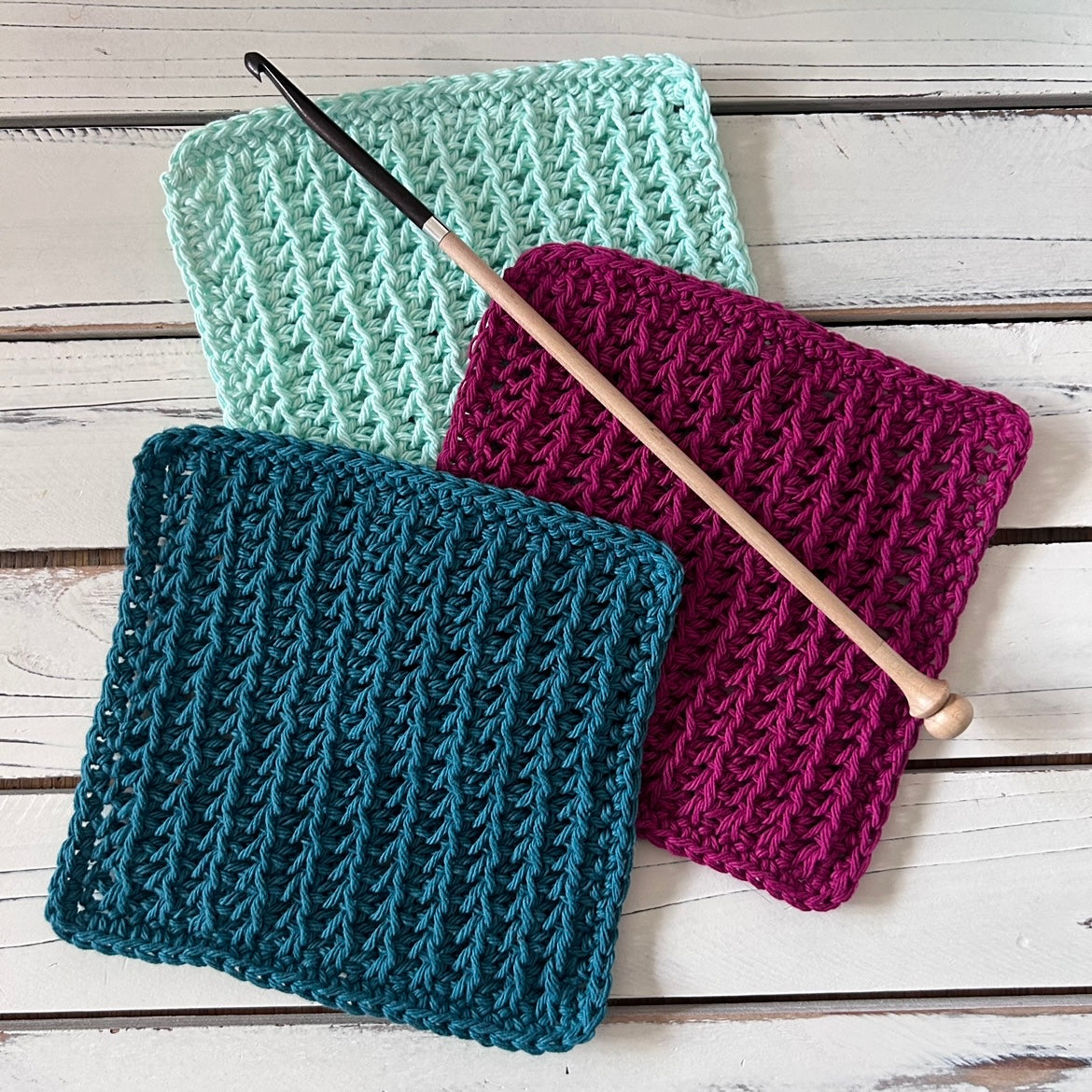 Ridges Tunisian Cloth - PDF Tunisian Crochet Pattern - DIGITAL DOWNLOAD