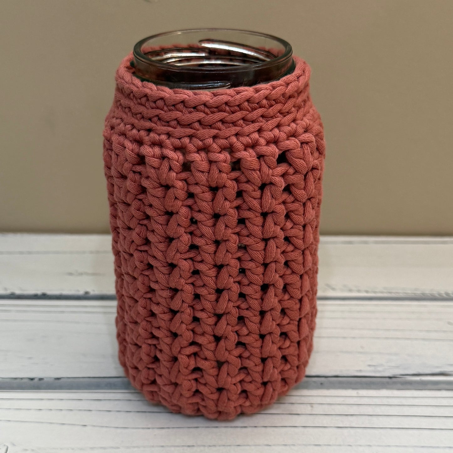 Valley Jar Cozy - PDF Crochet Pattern - DIGITAL DOWNLOAD