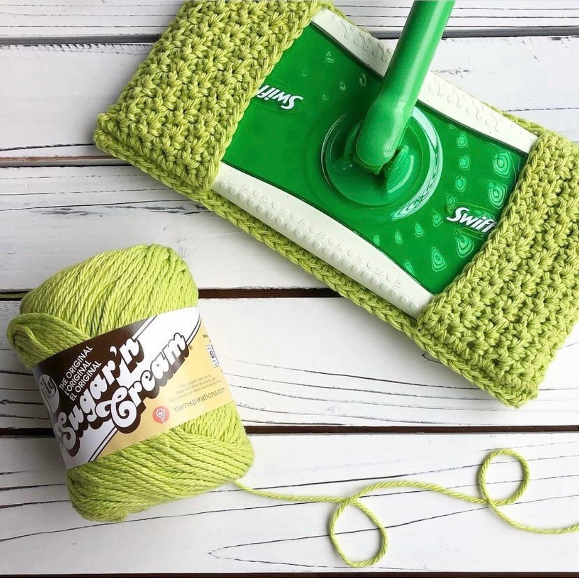 Cotton Dust Mop Cover - PDF Crochet Pattern - DIGITAL DOWNLOAD