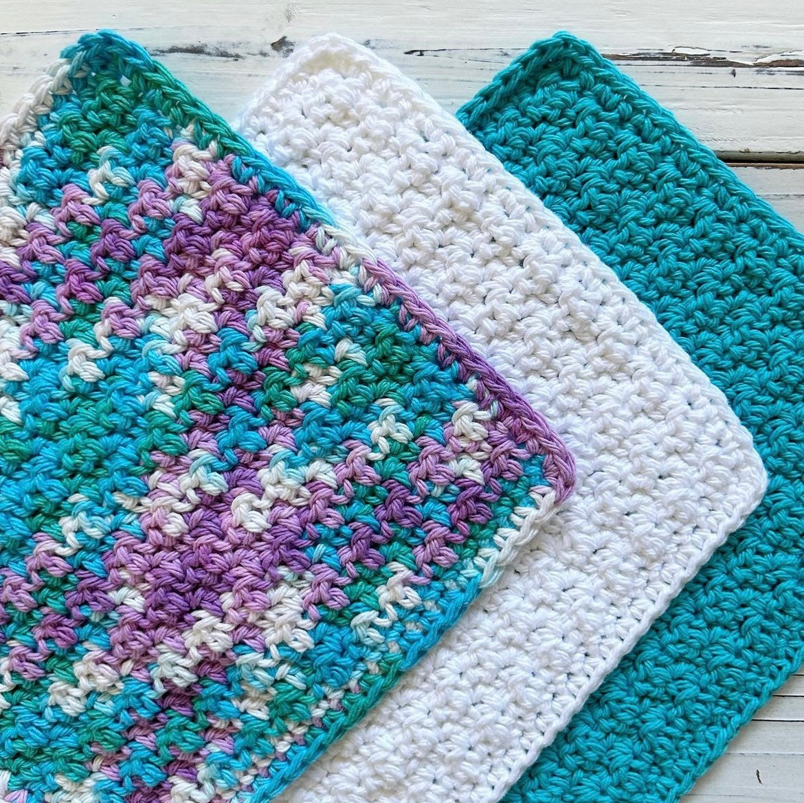 Coral Ridge Cloth - PDF Crochet Pattern - DIGITAL DOWNLOAD