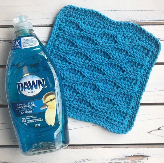 Helix Dishcloth - PDF Crochet Pattern - DIGITAL DOWNLOAD