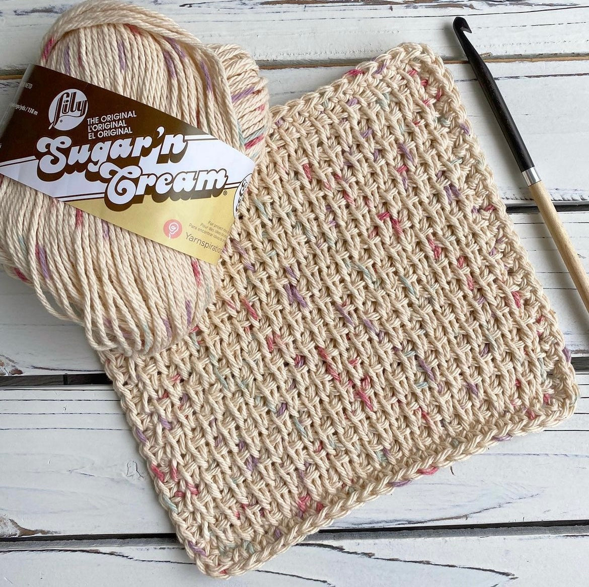 Cotton Valley Cloth - PDF Tunisian Crochet Pattern - DIGITAL DOWNLOADS