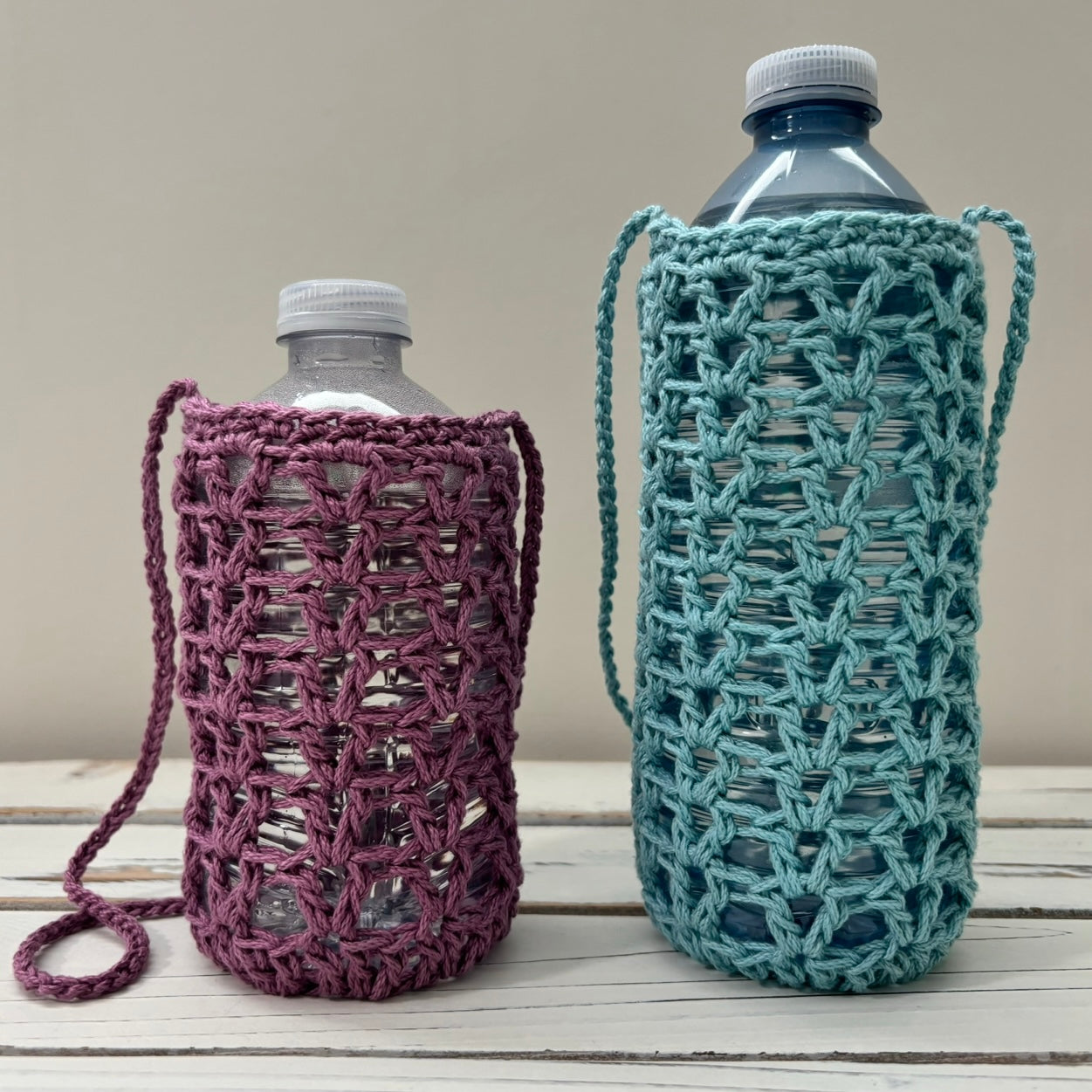 Violet Water Bottle Bag - PDF Crochet Pattern - DIGITAL DOWNLOAD