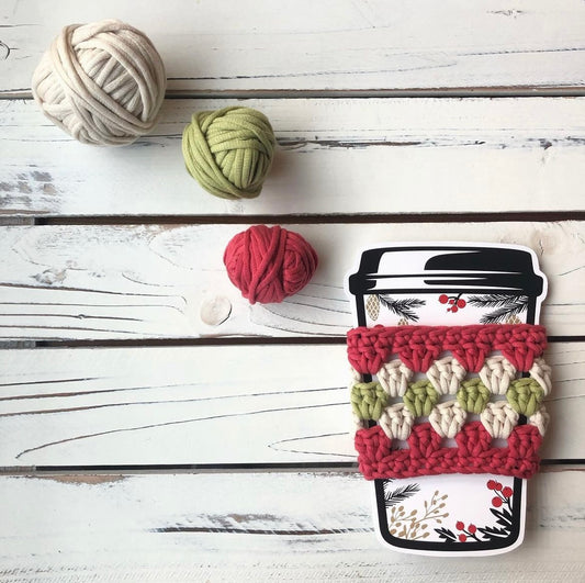 Granny's Cup Cozy - PDF Crochet Pattern - DIGITAL DOWNLOAD