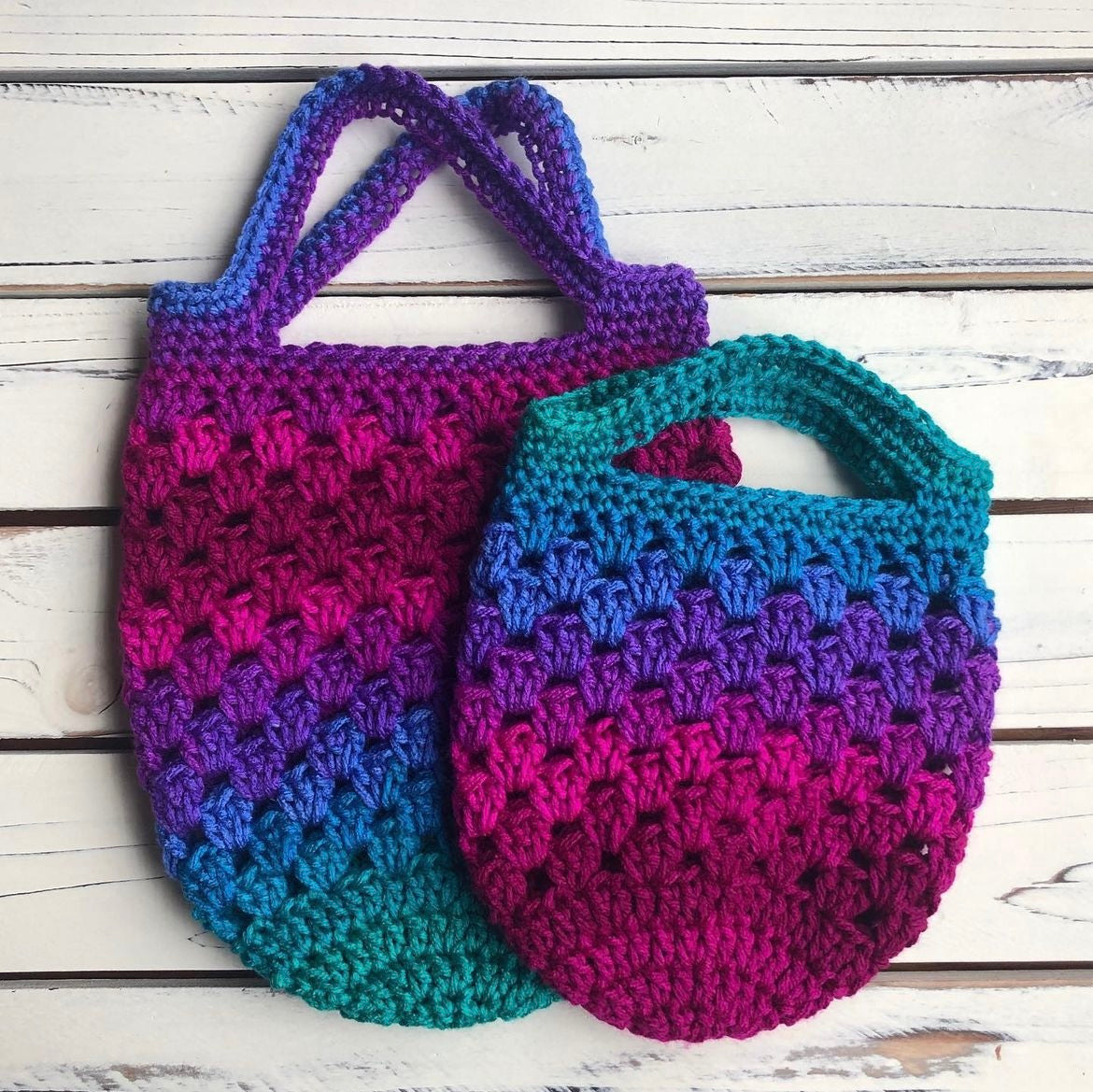 Mini Me Market Bag - PDF Crochet Pattern - DIGITAL DOWNLOAD