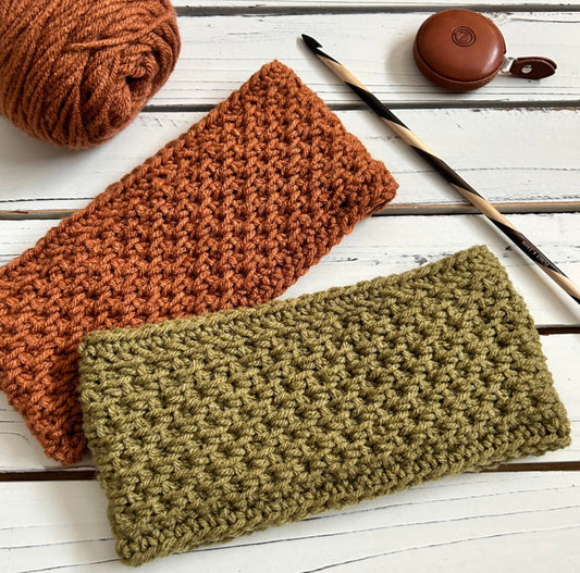 Cotton Valley Headband - PDF Tunisian Crochet Pattern - DIGITAL DOWNLOAD