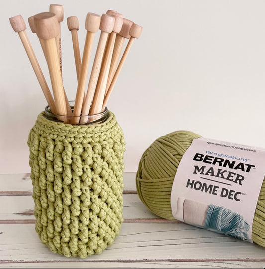 Alpine Jar Cozy - PDF Crochet Pattern - DIGITAL DOWNLOAD