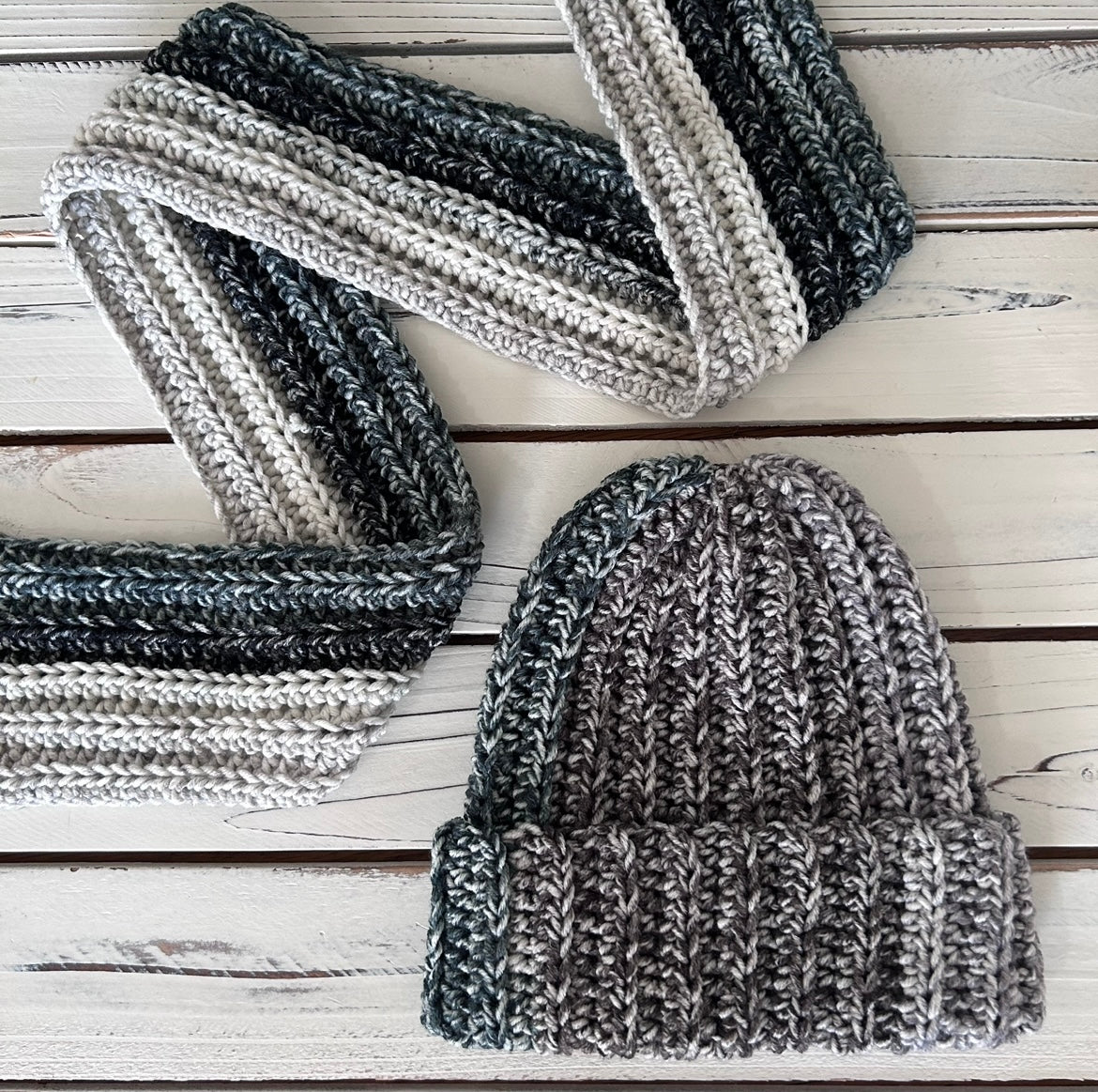 Oreo Toque & Scarf - PDF Crochet Pattern - DIGITAL DOWNLOAD