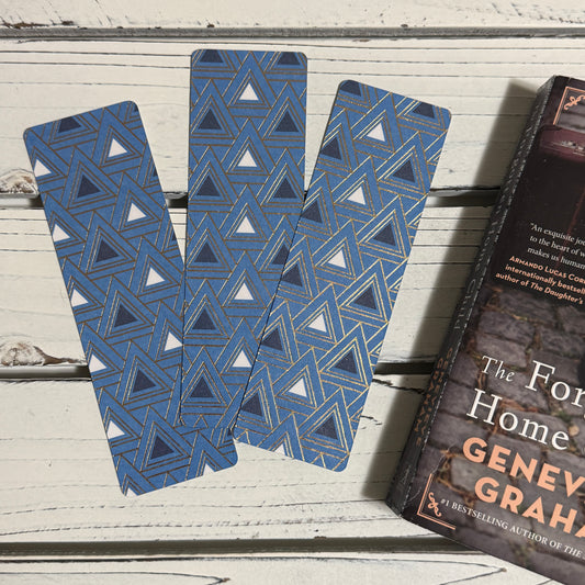 Blue/Gold - Laminated Bookmark