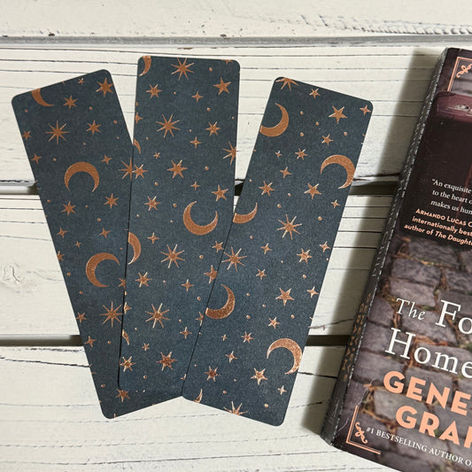 Rose Gold Night - Laminated Bookmark