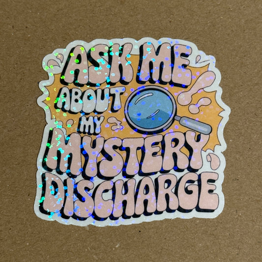 Ask Me - Holographic Sticker