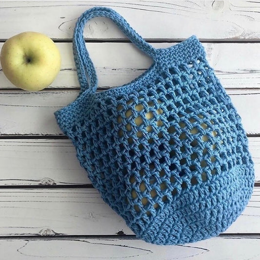 Apple Sack Produce Bag - PDF Crochet Pattern - DIGITAL DOWNLOAD