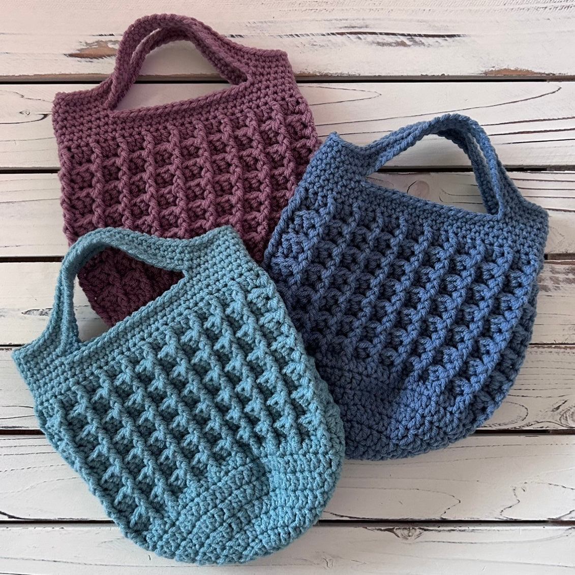 Little Waffle Tote - PDF Crochet Pattern - DIGITAL DOWNLOAD