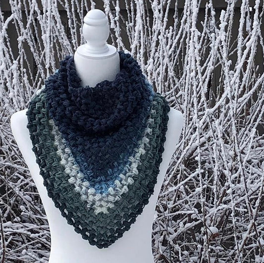 Tripuff Scarf - PDF Crochet Pattern - DIGITAL DOWNLOAD