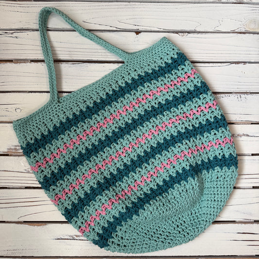 Beach Valley Tote - PDF Crochet Pattern - DIGITAL DOWNLOAD