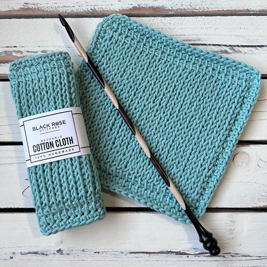 Faux Knit Cloth - PDF Tunisian Crochet Pattern - DIGITAL DOWNLOADS